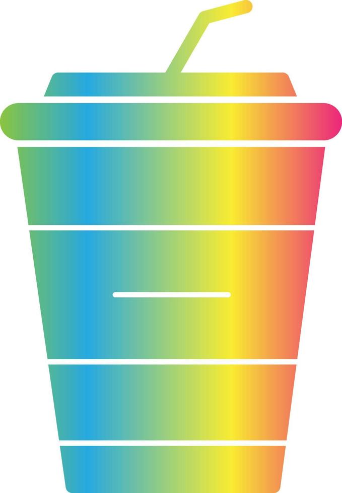 Milkshake Vector Icon Design