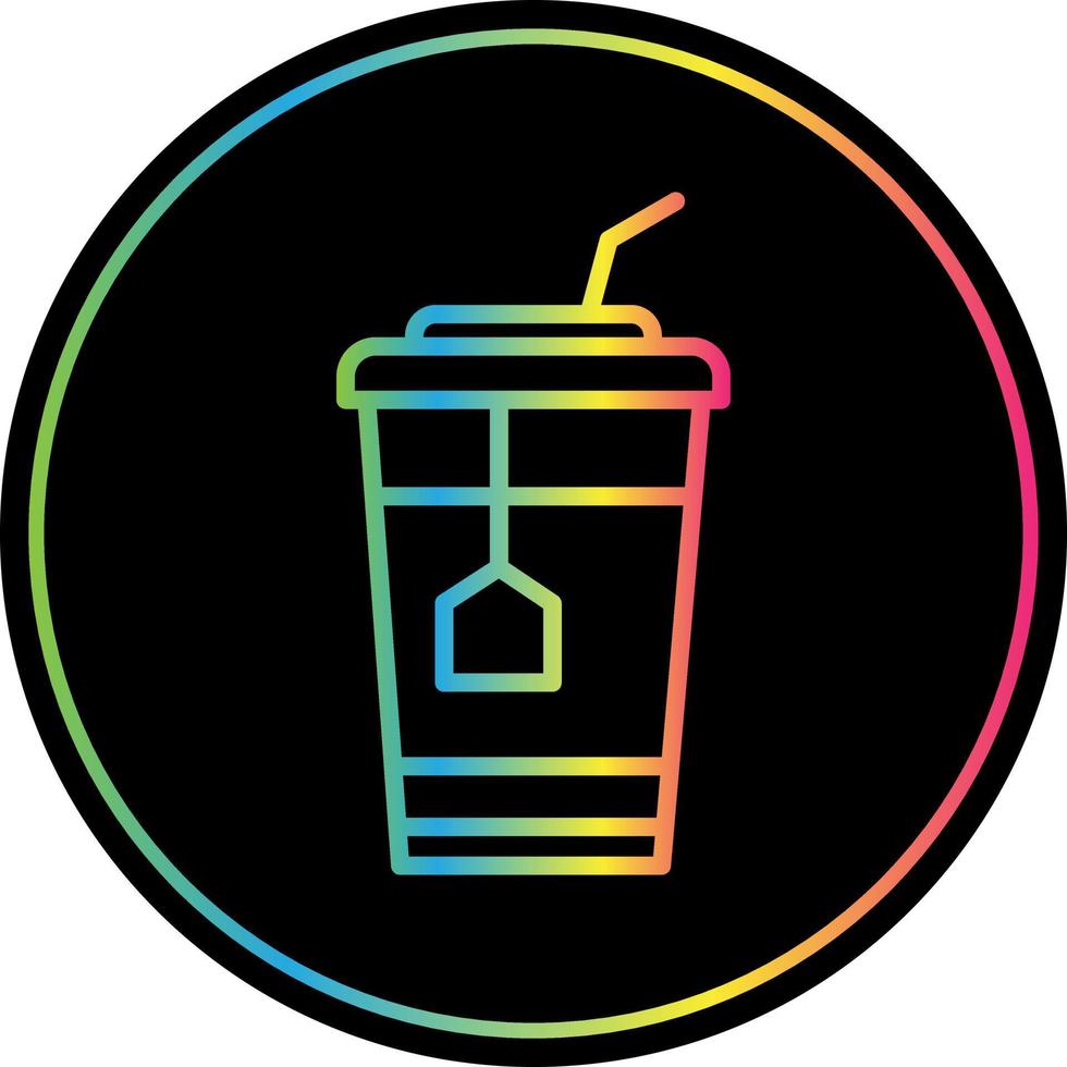 Ice Tea Vector Icon Design
