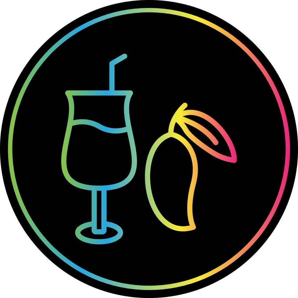 Mango Juice Vector Icon Design
