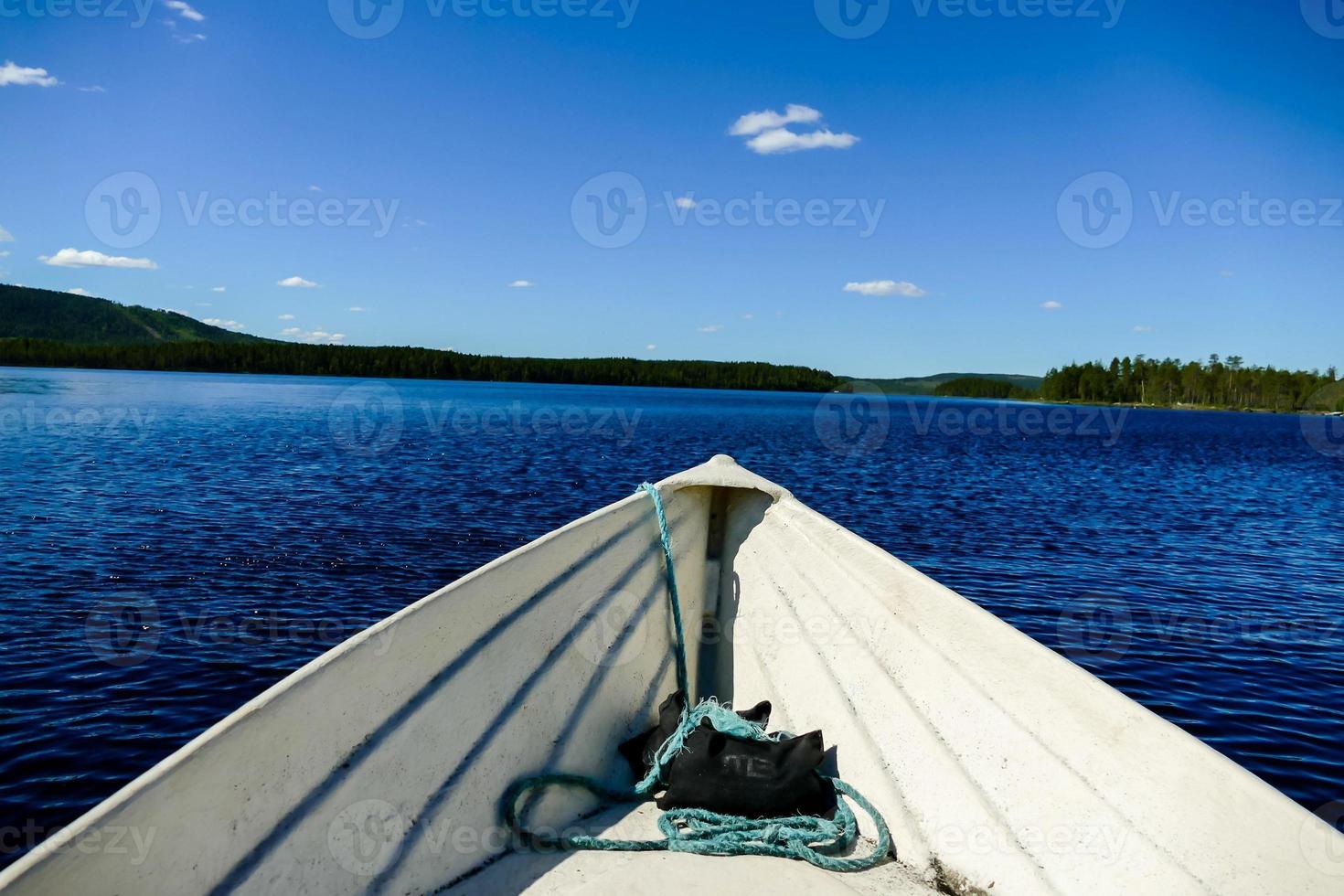 View from inside of a boat photo