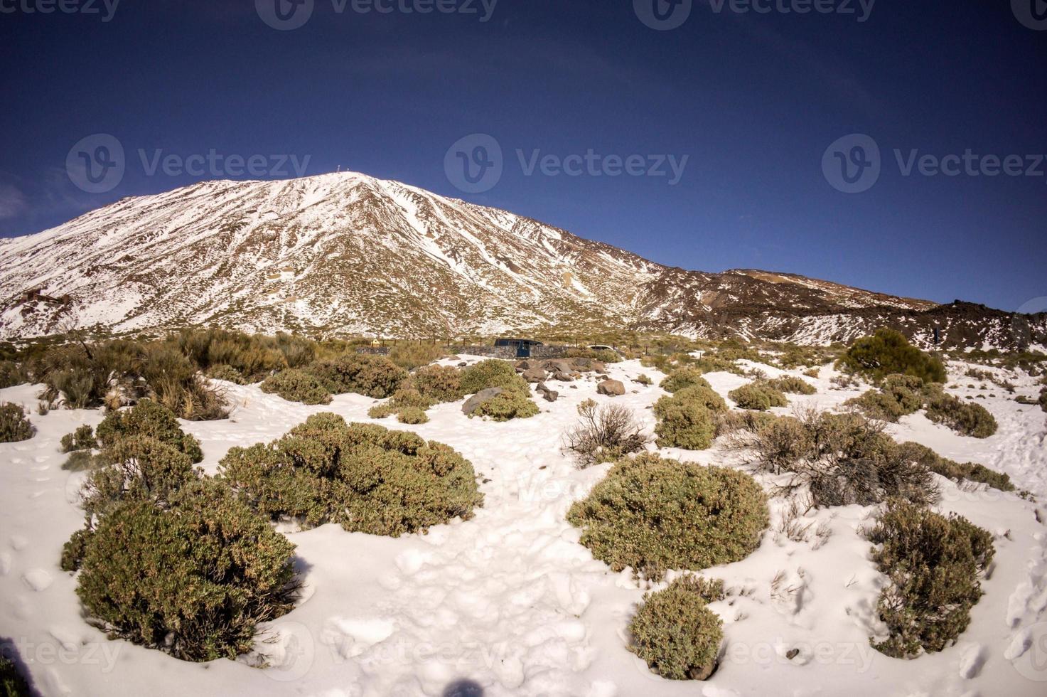 Snowy mountain view photo
