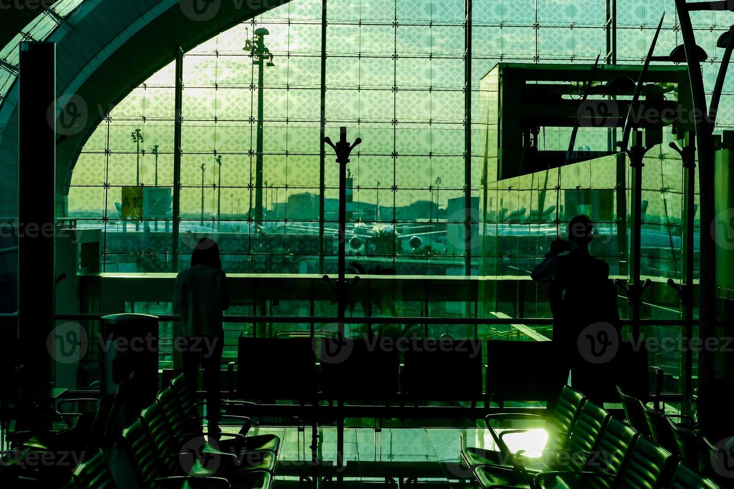 vista horizontal del aeropuerto foto