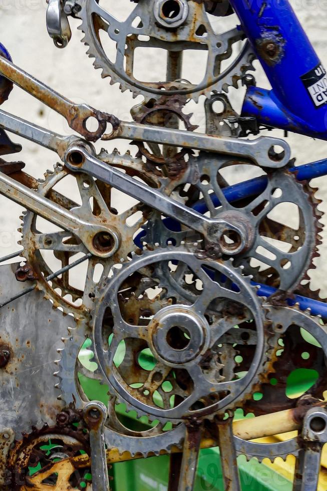 Bicycle gears close-up photo