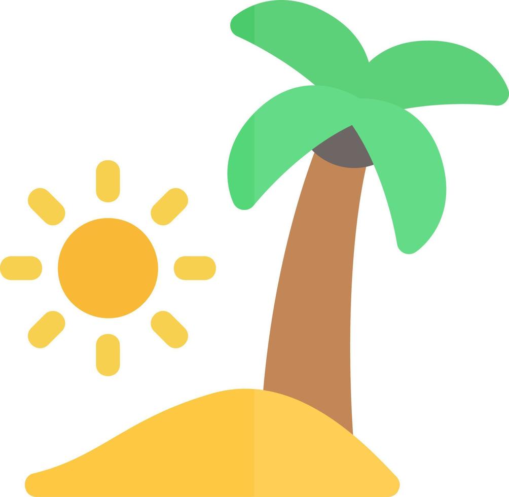 Beach Landscape Glyph Icon vector