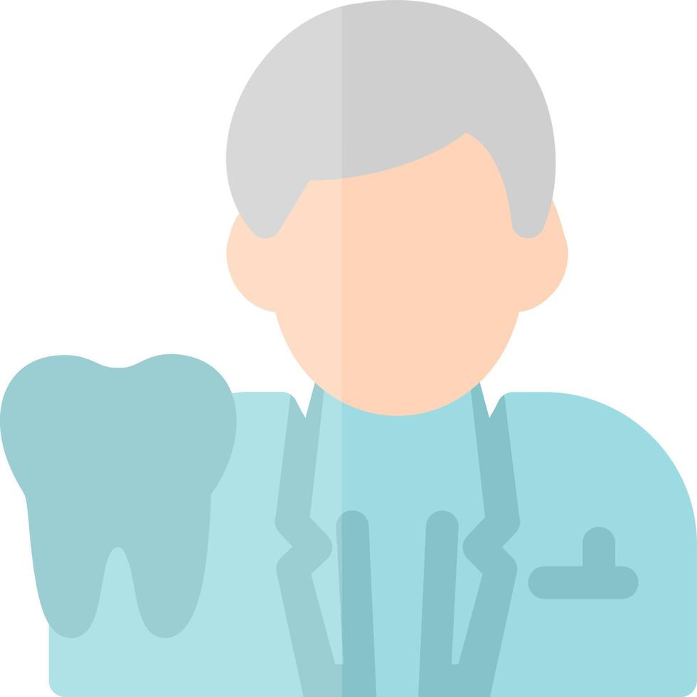 Male Dentist Vector Icon Design