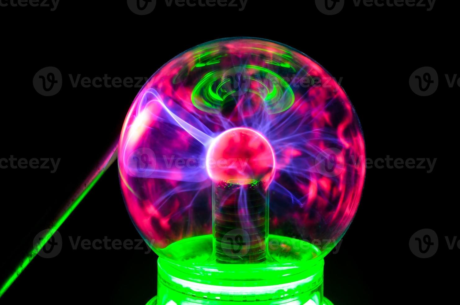 Tesla sphere on black background photo