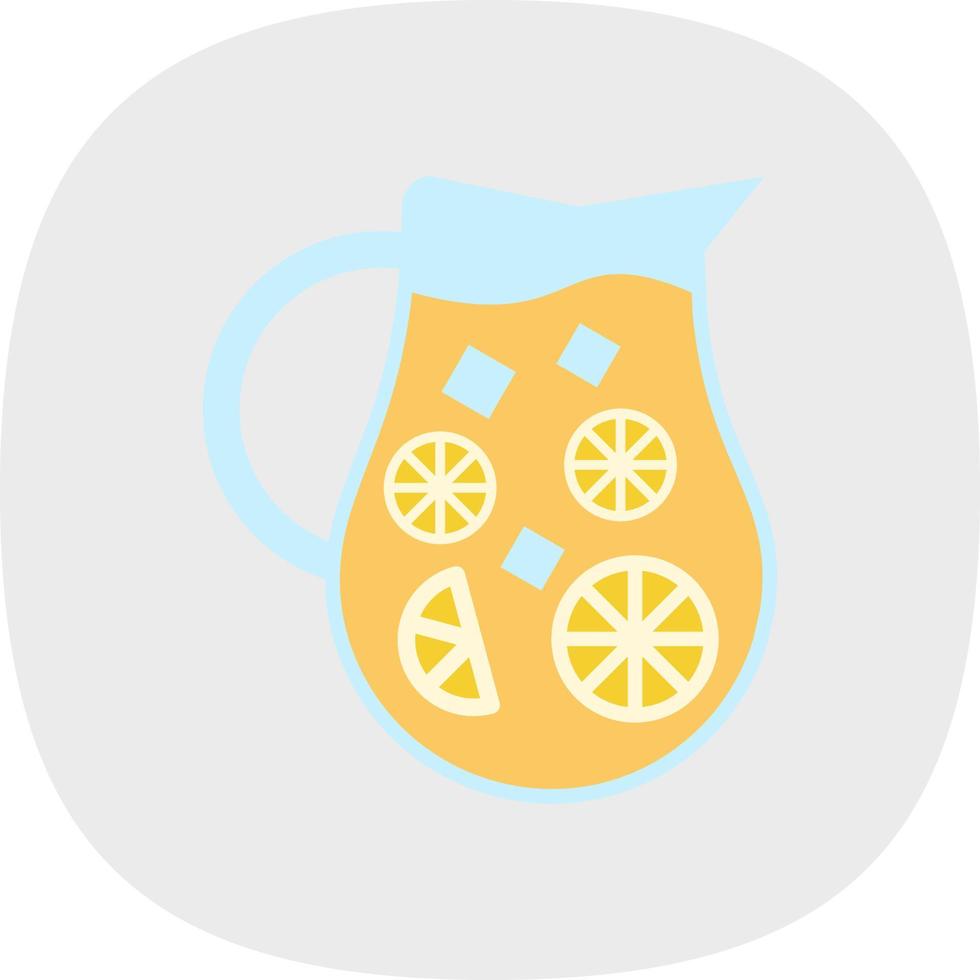 diseño de icono de vector de jarra de limonada