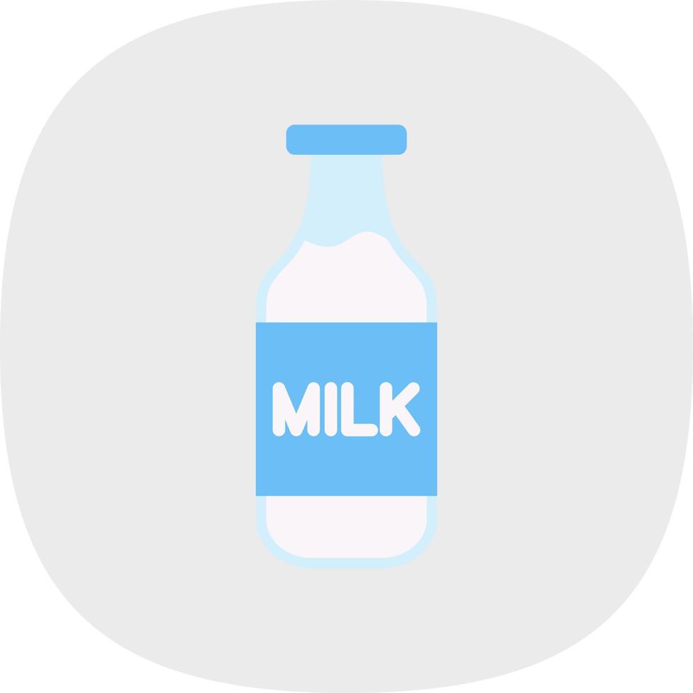 Milk Bottle Vector Icon Design