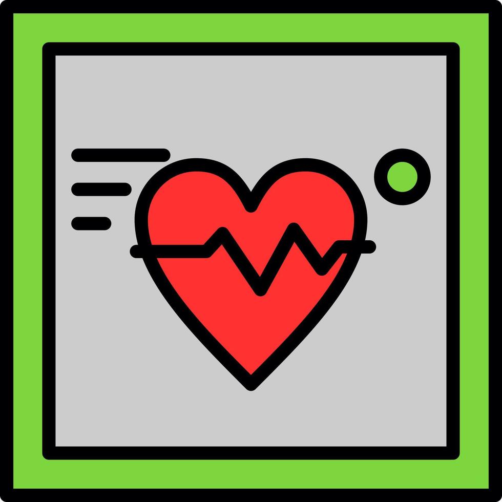 Electrocardiogram Vector Icon Design