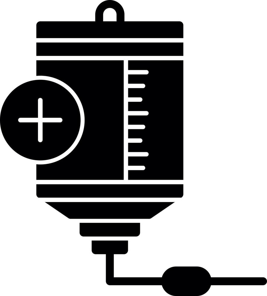 Blood Bag Vector Icon Design