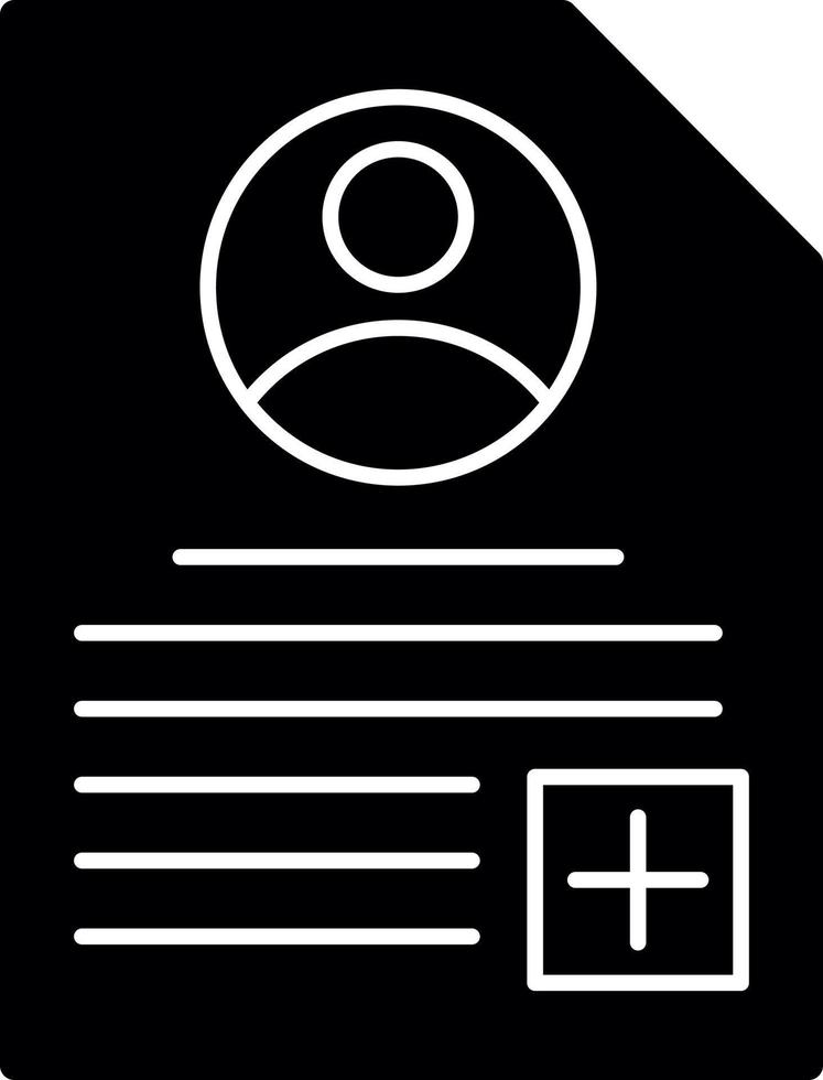 Patient Profile Vector Icon Design