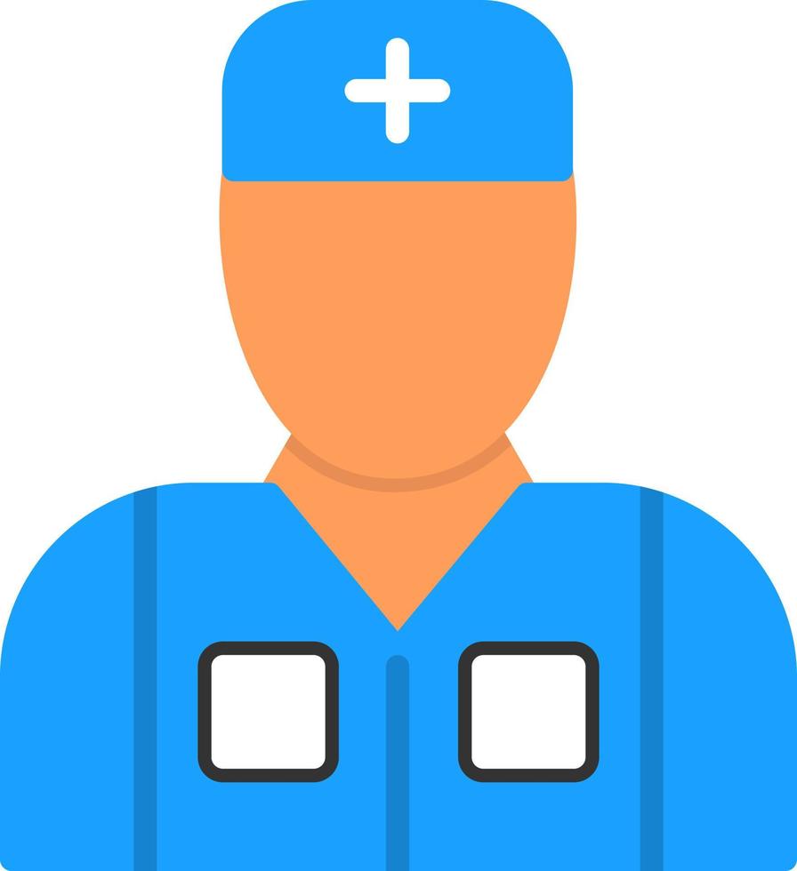 Male Patient Vector Icon Design