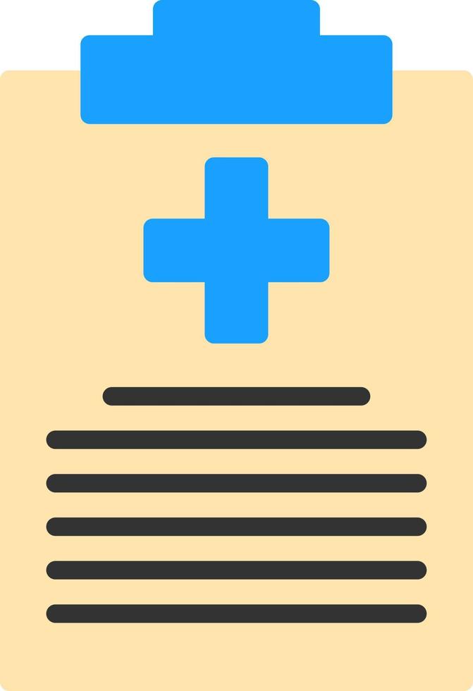 diseño de icono de vector de informe médico