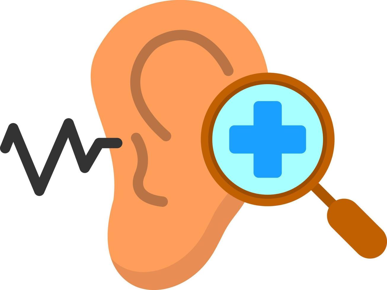 Hearing Checkup Vector Icon Design