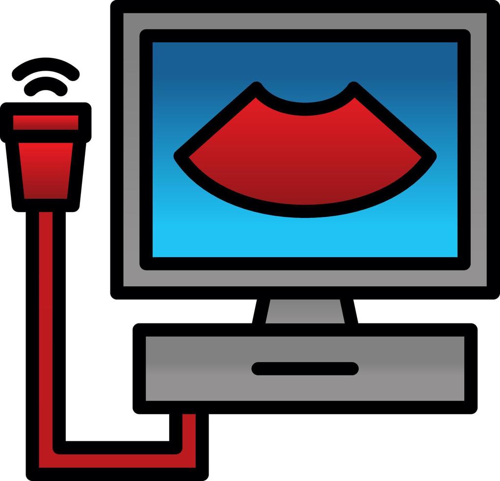 Ultrasonography Vector Icon Design