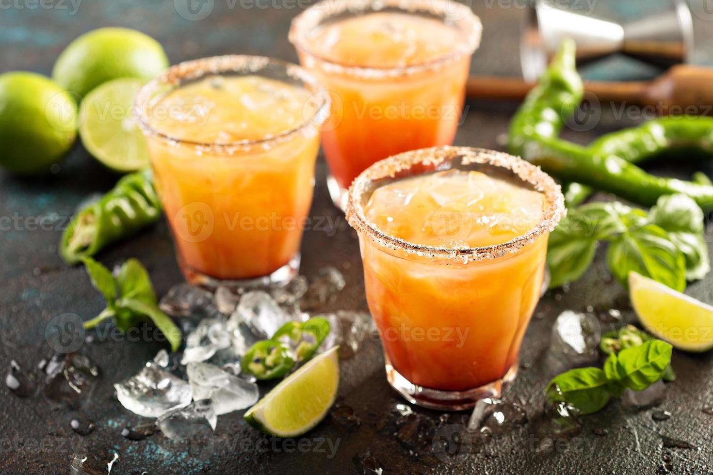 Tequila sunrise margarita photo