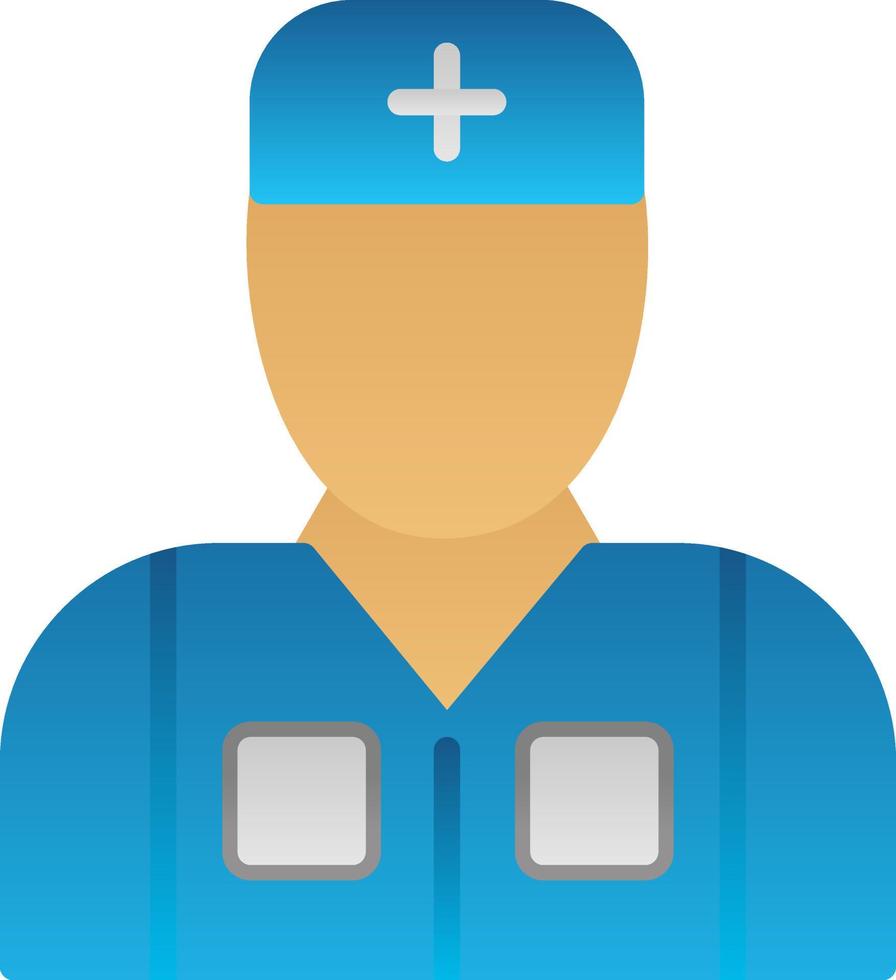 Male Patient Vector Icon Design