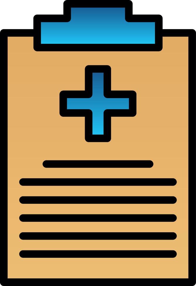Medical Report Vector Icon Design