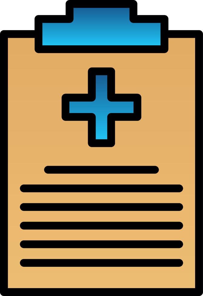 diseño de icono de vector de informe médico