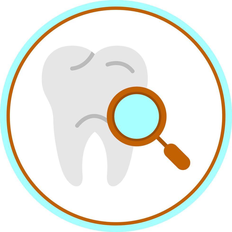 diseño de icono de vector de chequeo dental