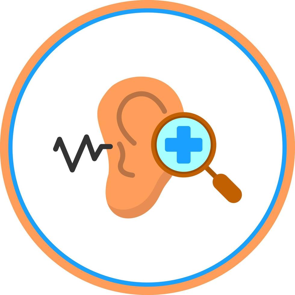 Hearing Checkup Vector Icon Design
