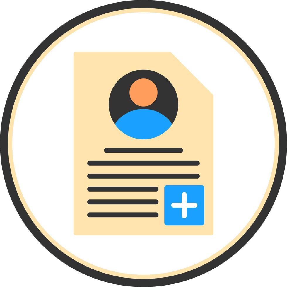 Patient Profile Vector Icon Design