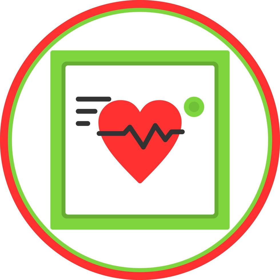 Electrocardiogram Vector Icon Design