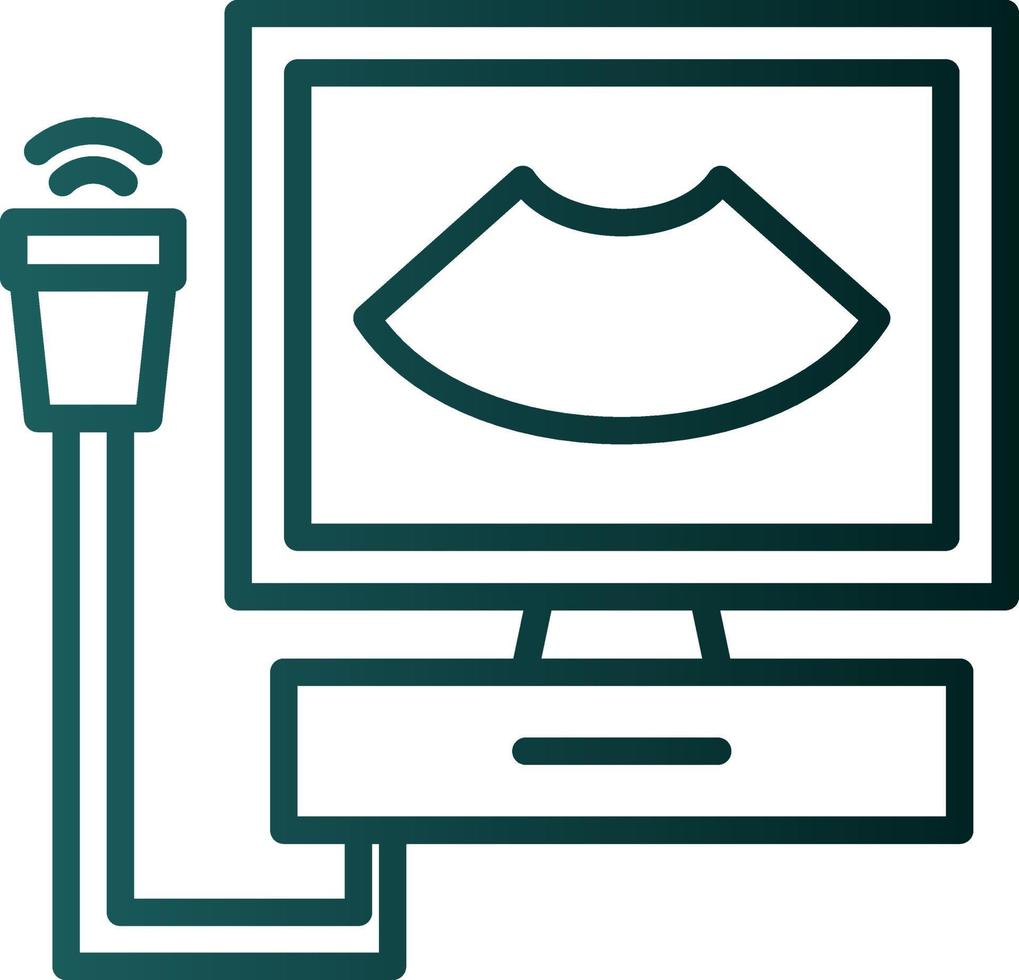 Ultrasonography Vector Icon Design