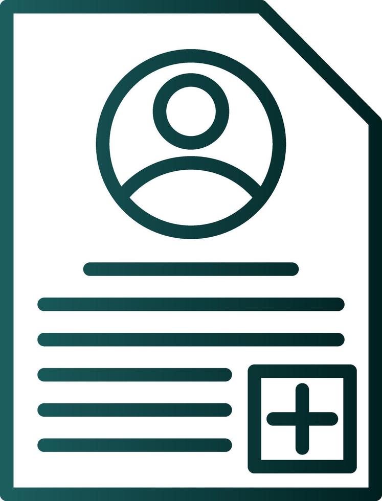 Patient Profile Vector Icon Design