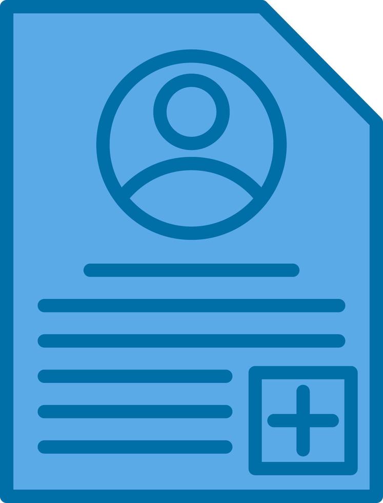 Patient Profile Vector Icon Design