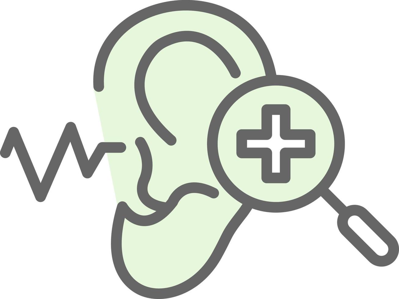 Hearing Checkup Vector Icon Design