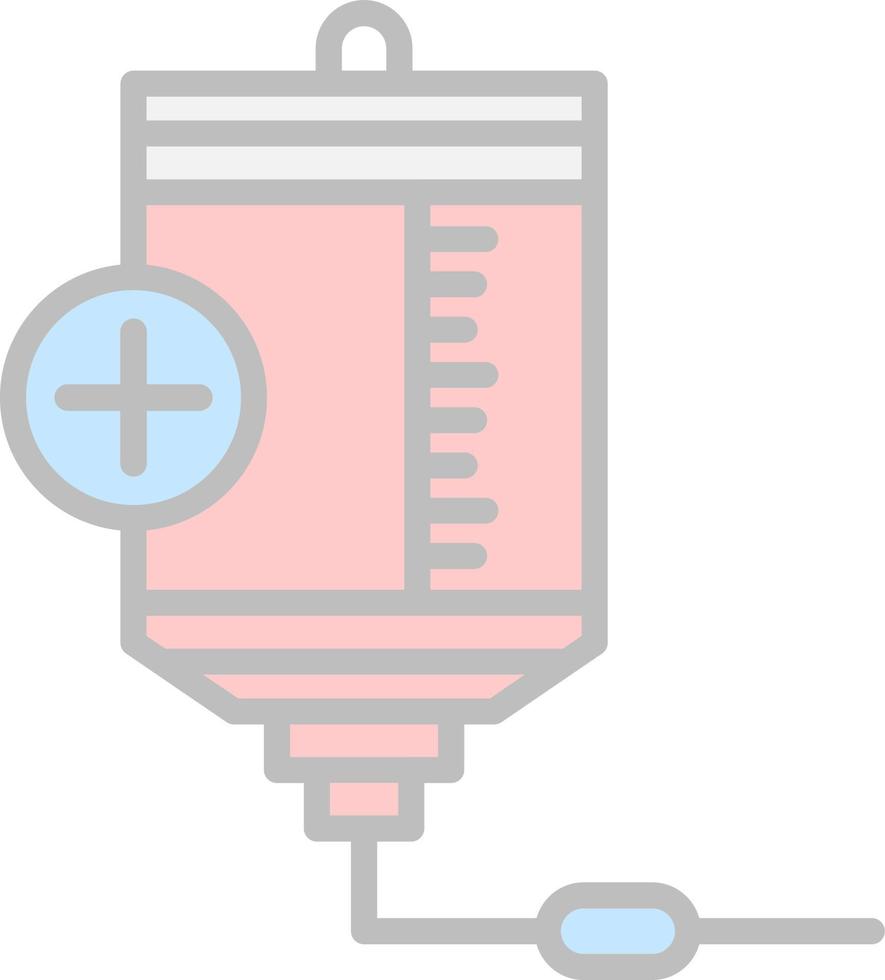 Blood Bag Vector Icon Design