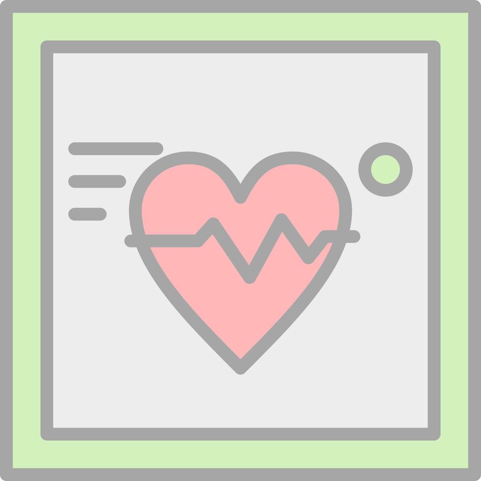 Electrocardiogram Vector Icon Design