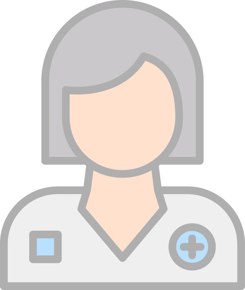 Female Patient Vector Icon Design