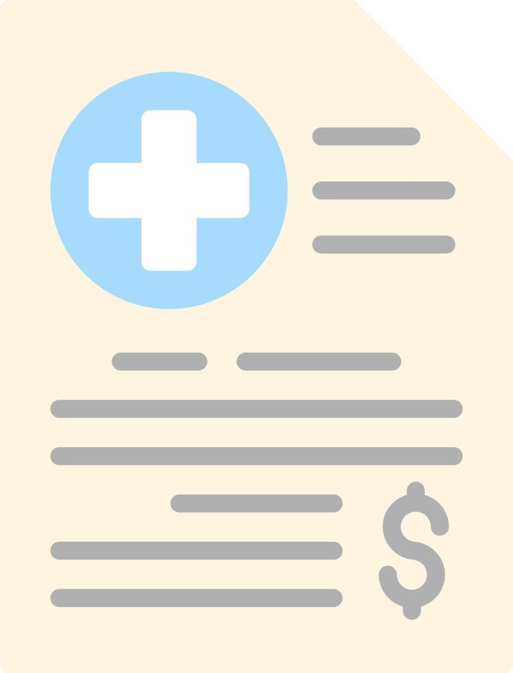 Medical Bill Vector Icon Design