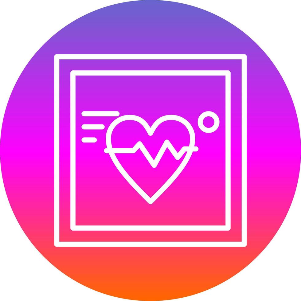 Electrocardiogram Vector Icon Design