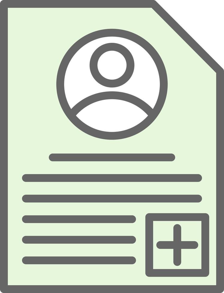 Patient Profile Vector Icon Design