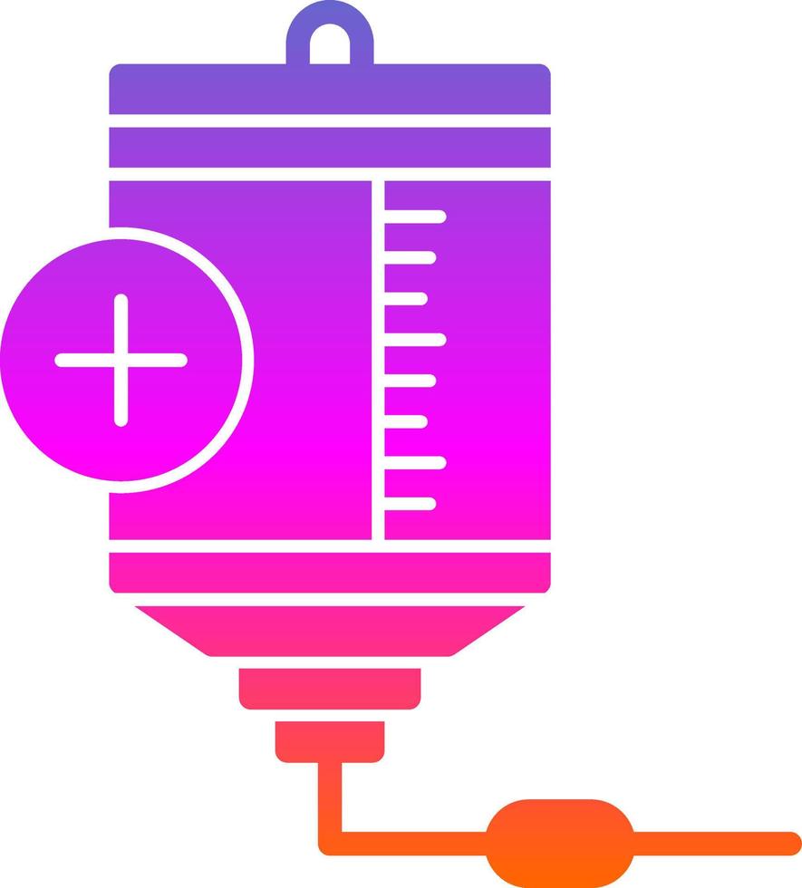Blood Bag Vector Icon Design