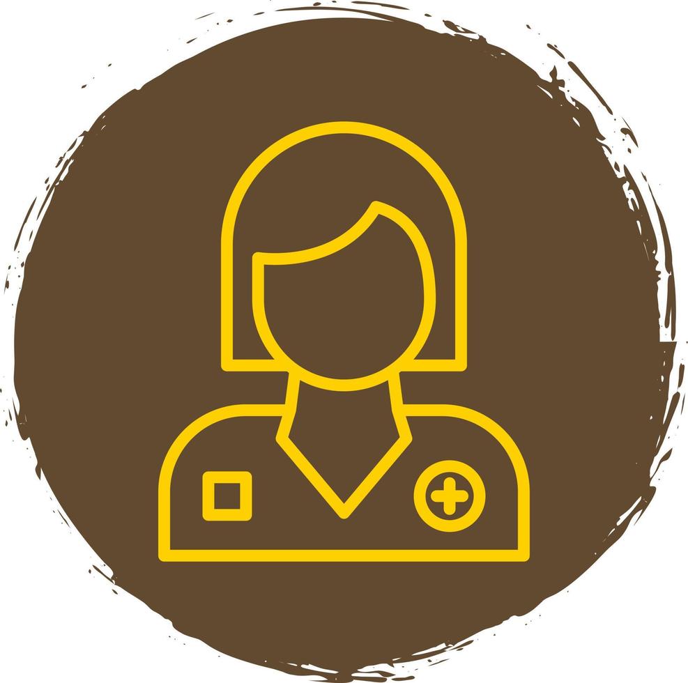 Female Patient Vector Icon Design