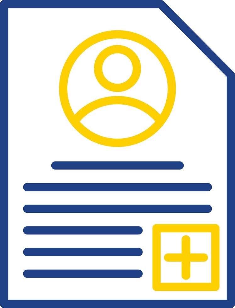 Patient Profile Vector Icon Design
