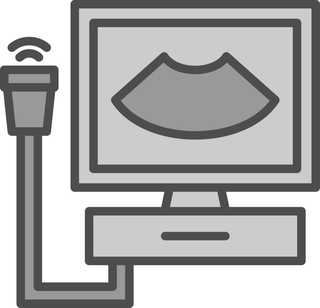 Ultrasonography Vector Icon Design