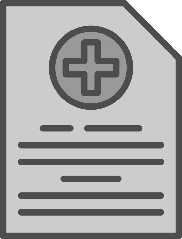 diseño de icono de vector de archivo médico