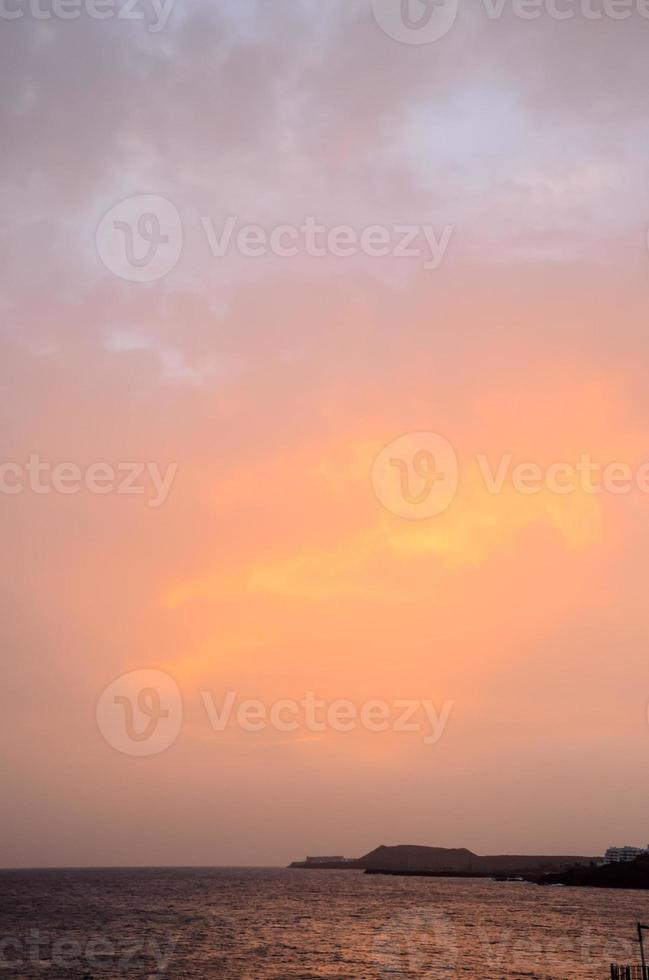 Colourful sky at sunset photo