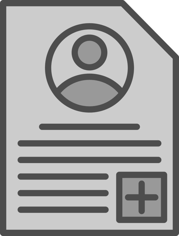 Patient Profile Vector Icon Design