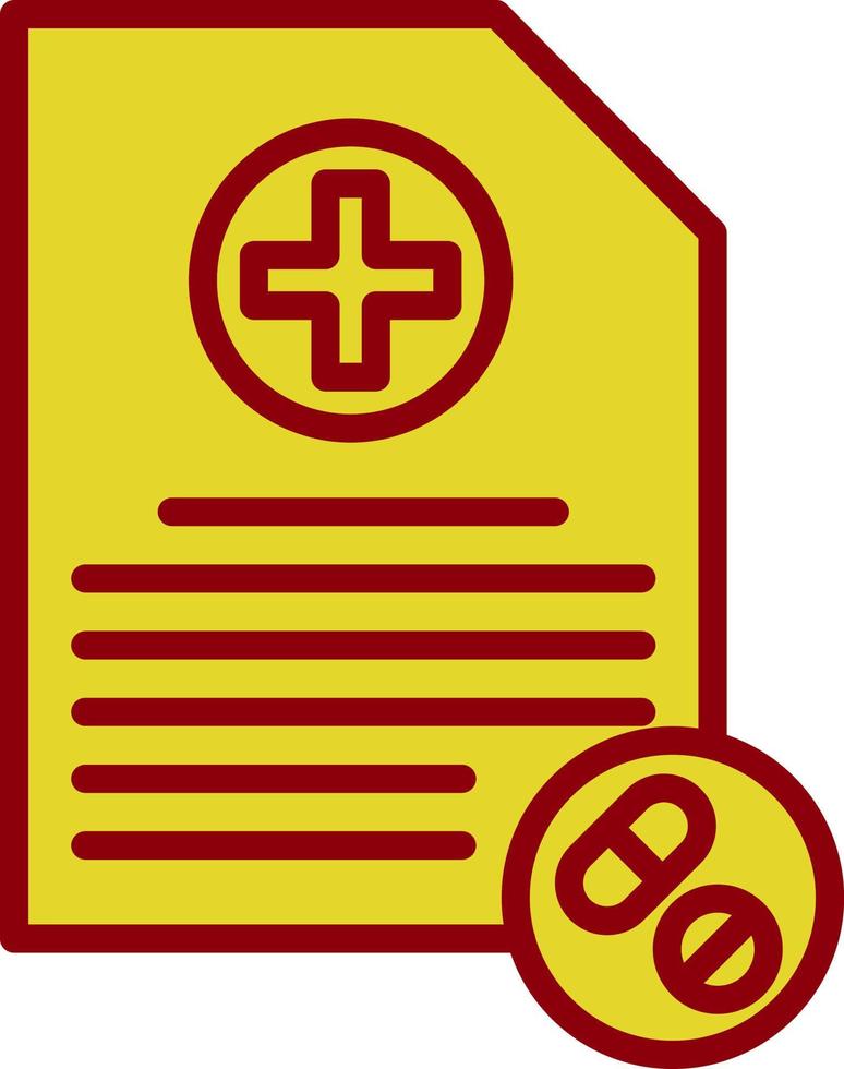 Prescription Vector Icon Design
