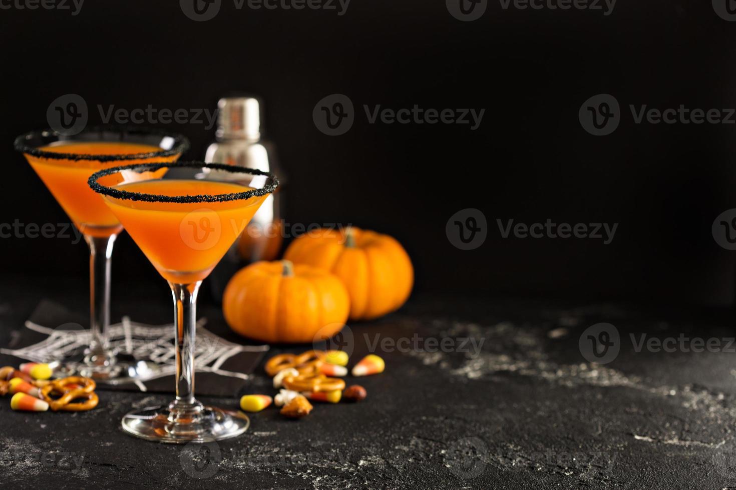 Halloween or fall cocktail pumpkintini photo