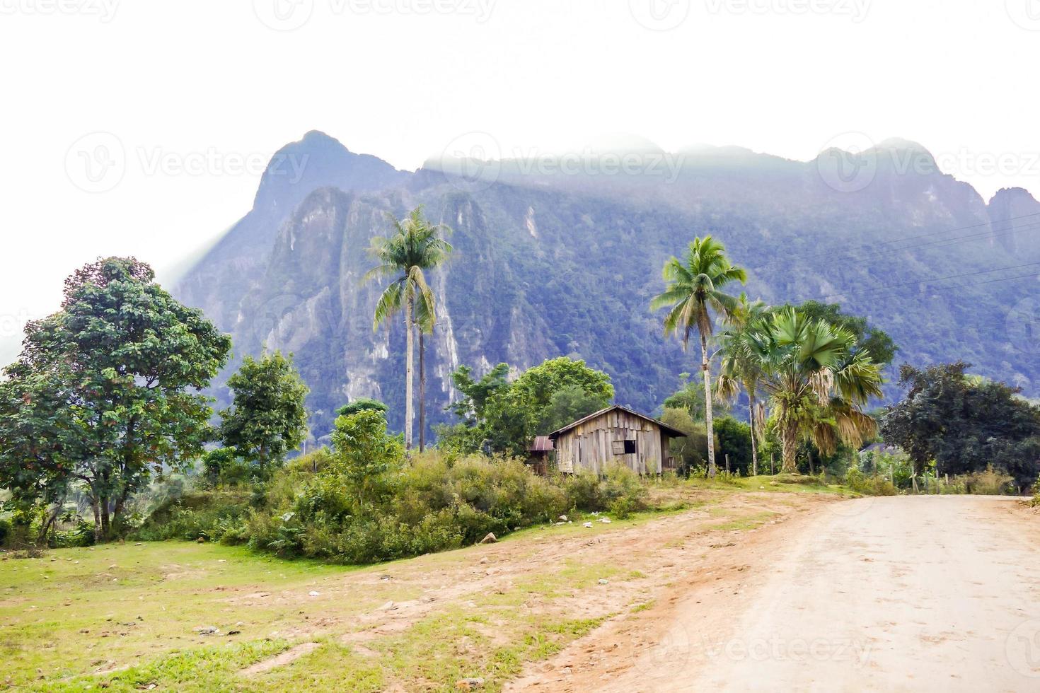 Rural landscape in East Asia photo