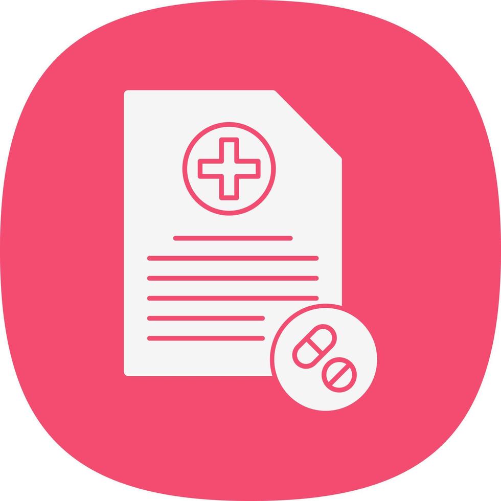 Prescription Vector Icon Design