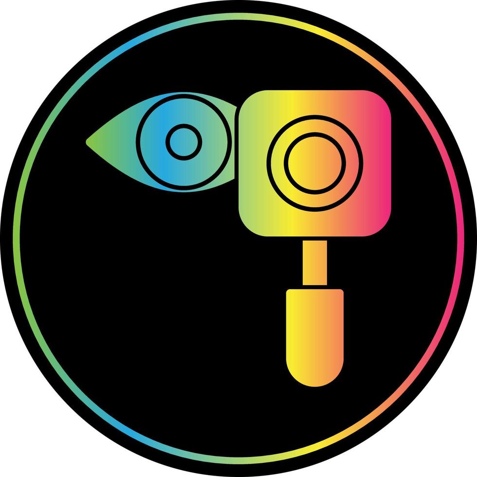 Eye Examination Vector Icon Design