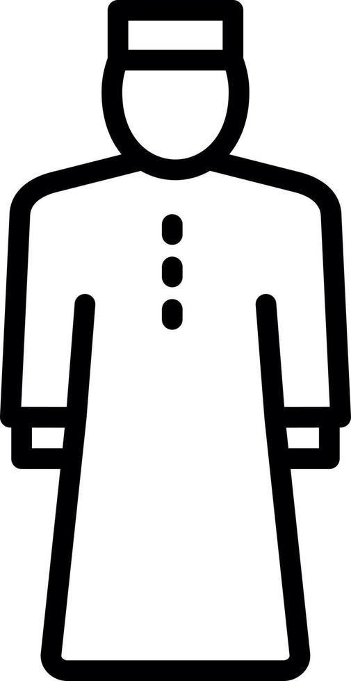 Muslim Man Vector Icon Design